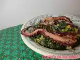 Receita Polvo em cama de migas