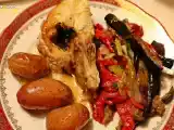 Receita Corvinata no forno com salada de vegetais grelhados