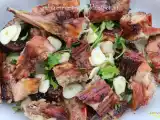 Receita Coelho assado na brasa