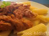 Receita Tirinhas de porco com alheira