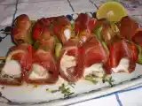 Receita Espetadas de pescada com pimentos