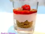 Receita Sobremesa de iogurte de morango