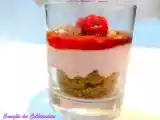 Receita Sobremesa de iogurte de morango