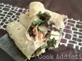 Receita Wrap com frango de caril
