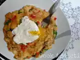 Receita Açorda de tomate e grelos com ovo escalfado