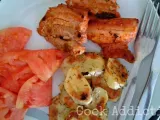 Receita Entremeada grelhada & batatas douradas com tomilho