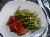 Receita Carne de vaca no forno & feijão verde com sementes de sésamo