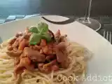 Receita Tirinhas de porco à bolonhesa
