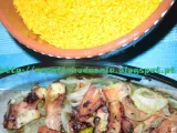 Receita Pota com arroz de forno