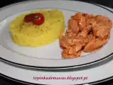Receita Strogonoff com arroz de açafrão