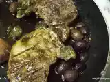 Receita Costeletas de porco com uvas