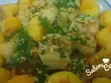 Receita Lombo de bacalhau no alho ao forno com batatas
