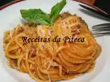 Receita Esparguete com molho de carne grelhada