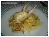 Receita Codornizes com couve lombarda