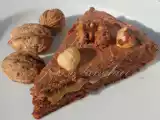 Receita Bolo de noz e chocolate, creme de café e cobertura de chocolate