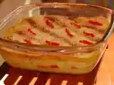 Receita Bacalhau com três purês de batatas e pimentão assado