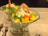 Receita Salada de camarão com manga