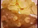 Receita Filetes de pescada com molho de camarão