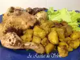 Receita Frango assado no forno com batata doce