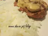 Receita Hambúrgueres com molho cremoso de cogumelos