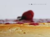 Receita Cheesecake de chocolate branco e coulis de morango