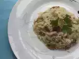 Receita Arroz de cogumelos e bacon