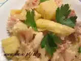 Receita Salada farfalle e frango com ananás (aproveitamento de sobras)