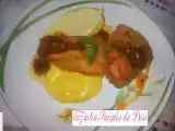 Receita Filé de peixe com purê de batata doce e musseline de baroa com molho de alcaparra