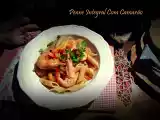 Receita Penne integral com camarão
