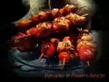 Receita Espetinhos de frango e salsicha