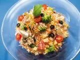 Receita Salada de arroz colorida