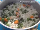 Receita Arroz de ervilhas com cenouras
