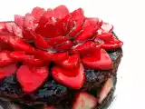 Receita Bolo de chocolate e morango
