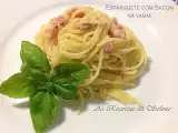 Receita Esparguete com bacon na yammi