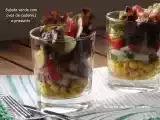 Receita Salada verde com ovos de codorniz e presunto