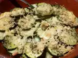 Receita Curgetes no forno com ervas e queijo