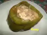 Receita Pimento recheado com molho de creme fraiche