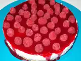 Receita Cheesecake com cobertura de framboesa