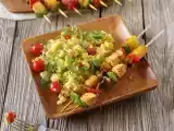 Receita Espetadas vegetarianas com salada de millet