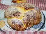 Receita Folar doce com amêndoa