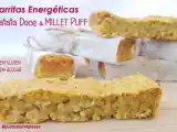 Receita Barritas energéticas de batata doce e millet puff