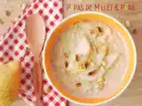 Receita Papas de millet & pêra