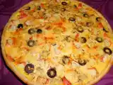 Receita Quiche de atum com delícias do mar e azeitonas