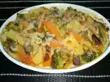 Receita Legumes gratinados com queijo parmesão