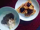 Receita Waffles de abóbora e maçã - ideias saudáveis
