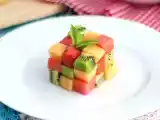 Receita Cubo mágico de frutas, cubo rubik de frutas