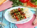 Receita Espetadas (espetinhos) de frango com pimento