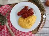 Receita Polenta com linguiça defumada