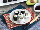 Receita Makis de salmão defumado e abacate (clássico e califórnia)