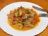 Receita Bifes de perú estufados com legumes